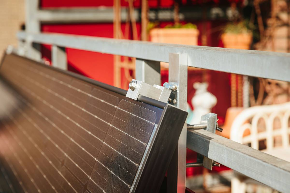 Close-up of properly installed solar panel wire and connectors showing MC4 terminals and UV-resistant cabling